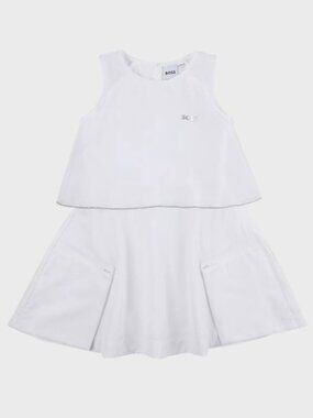 Boss sleeveless dress white girl's size 10